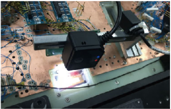 固定式读码器读取PCB镭雕码低对比度